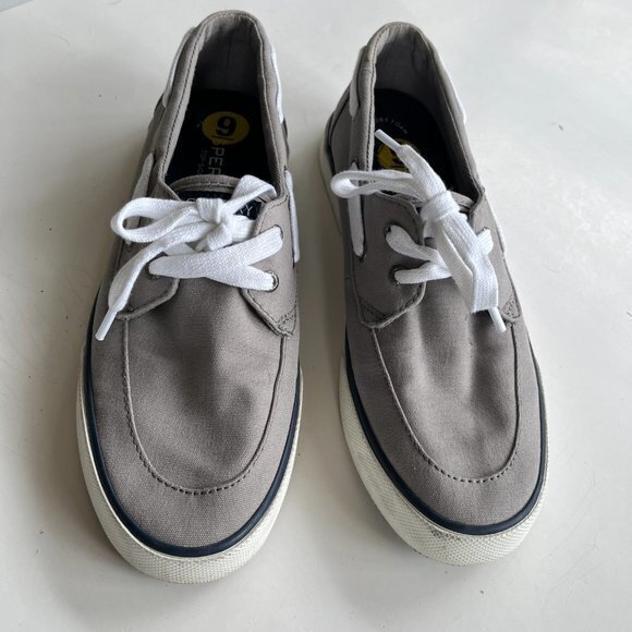 Sperry Top Spider Memory Foam Canvas STS83191 Womens Size 9 Gray Shoes - Picture 2 of 5